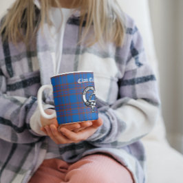 Clan Elliot Wappen Abzeichen & Tartan individuell  Kaffeetasse