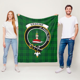 Clan Erskine Jagd Tartan Kariert Fleecedecke