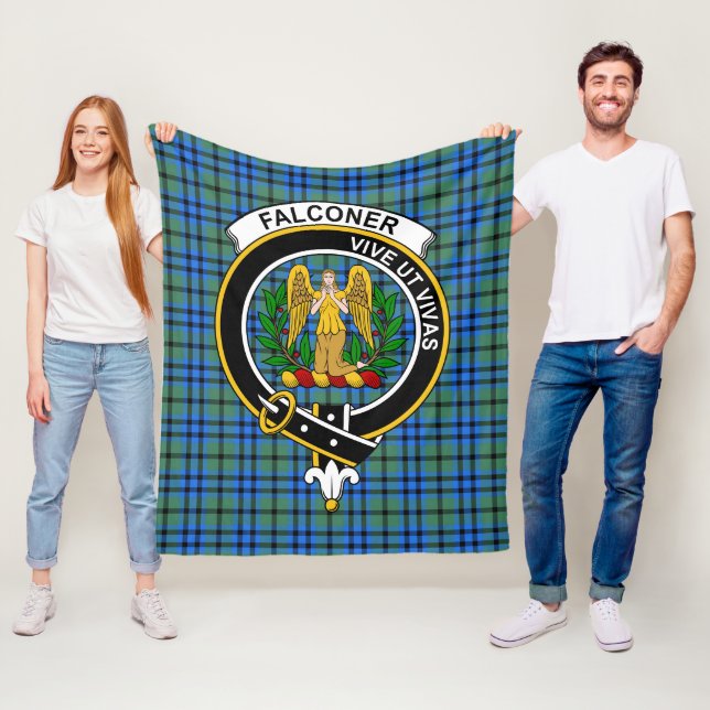 Clan Falconer Tartan Kariert Fleecedecke (Beispiel)