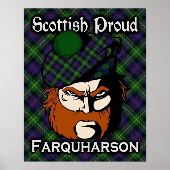 Clan Farquharson Scottish Tartan Poster (Vorne)