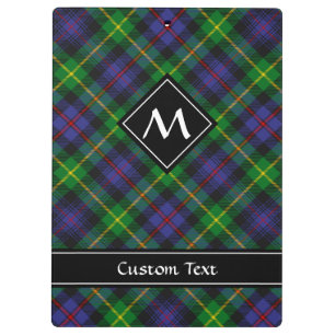 Clan Farquharson Tartan Clipboard Klemmbrett