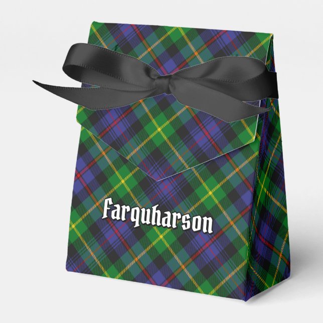 Clan Farquharson Tartan Favor Box Geschenkschachtel (Vorderseite)