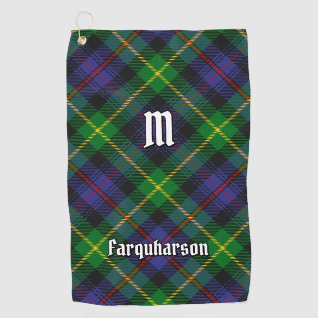 Clan Farquharson Tartan Golf Towel Golfhandtuch (Vorderseite)