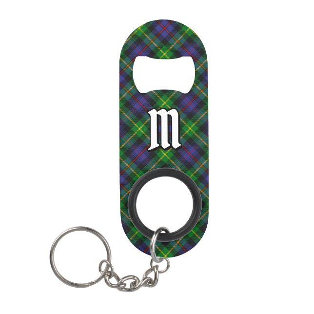 Clan Farquharson Tartan Schlüsselanhänger Bottle O Mini Flaschenöffner (Vorderseite)