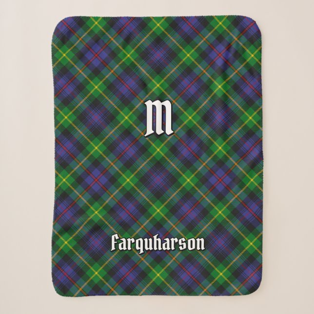 Clan Farquharson Tartan Sherpa Blanket Sherpadecke (Vorderseite)
