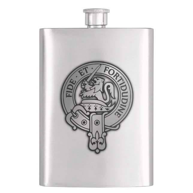 Clan Farquharson Wappen Flachmann (Vorderseite)