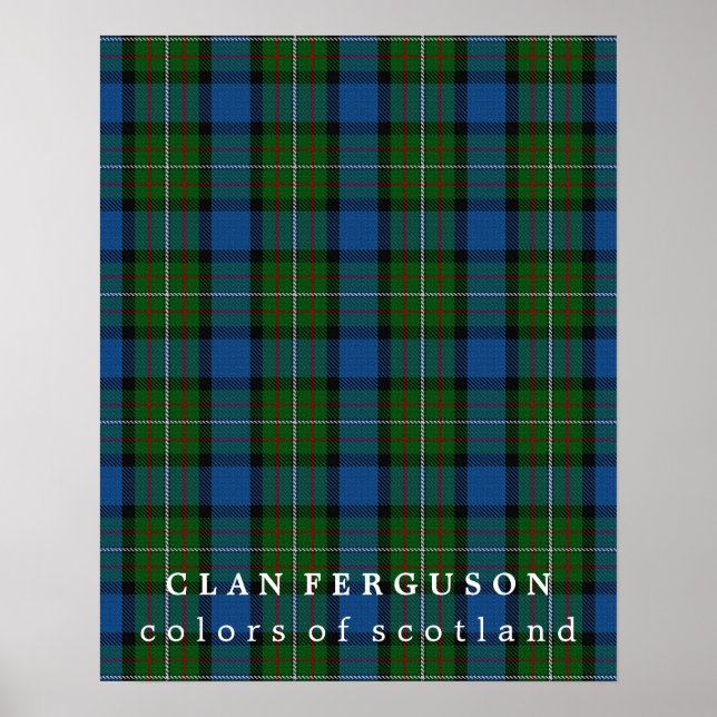 Clan Ferguson Colors of Scotland Tartan Poster (Vorne)