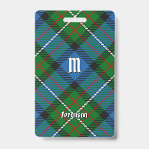 Clan Ferguson Jagd Tartan Abzeichen Ausweis