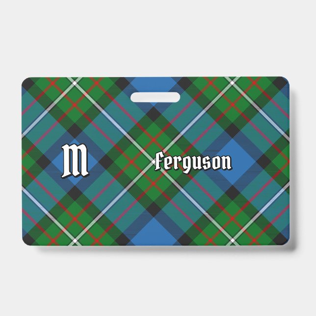 Clan Ferguson Tartan Abzeichen Ausweis (Front)