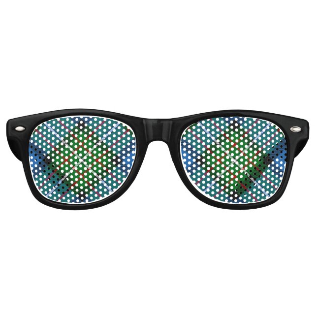 Clan Ferguson Tartan Retro Sonnenbrille (Vorderseite)