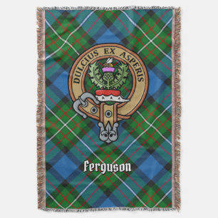 Clan Ferguson-Wappen auf Tartan Decke