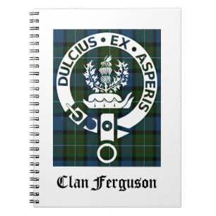 Clan Ferguson Wappen Tartan Notizblock