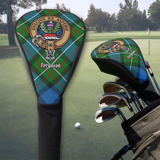 Clan Ferguson Wappen über Tartan Golf Head Cover Headcover (Von Creator hochgeladen)