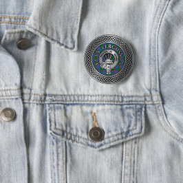 Clan Fergusson Wappen & Tartan Knot Button
