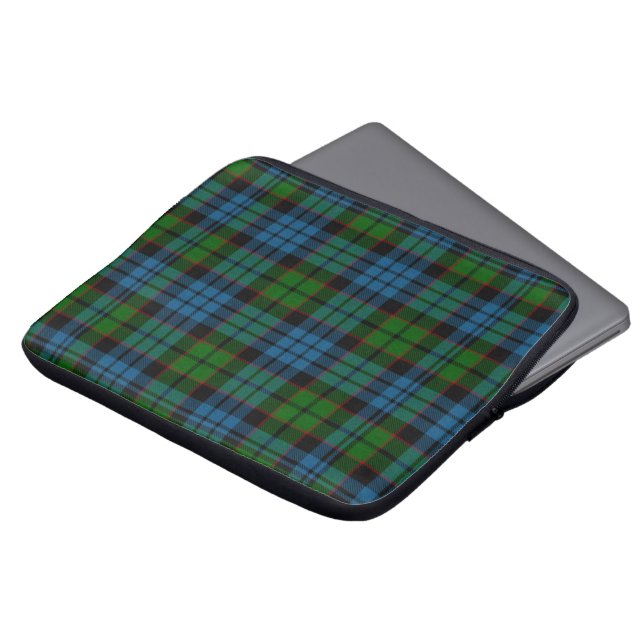 Clan Fletcher Tartan Karierte Laptop-Abdeckung Laptopschutzhülle (Vorne Oben)