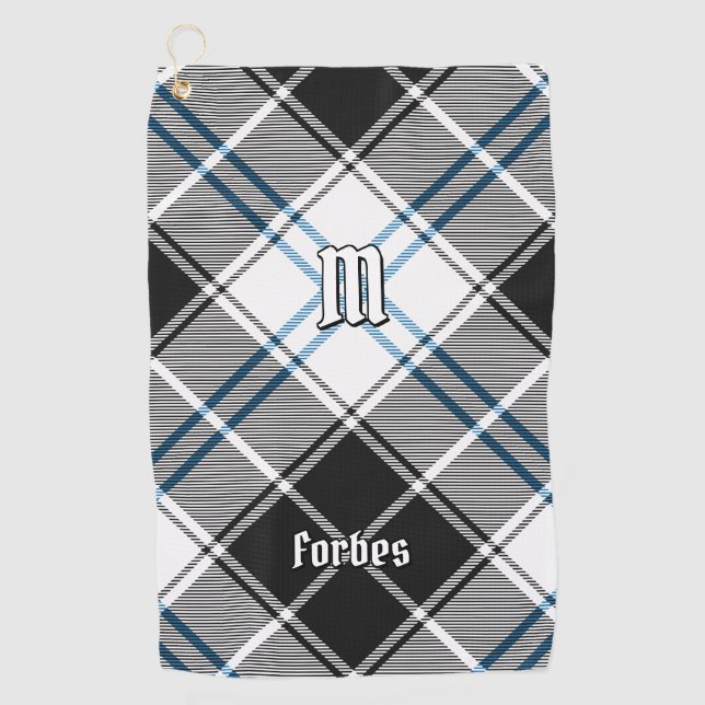 Clan Forbes Dress Tartan Golfhandtuch (Vorderseite)