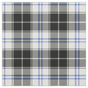 Clan Forbes Kleidertartan-Schwarzweiss-kariertes Stoff