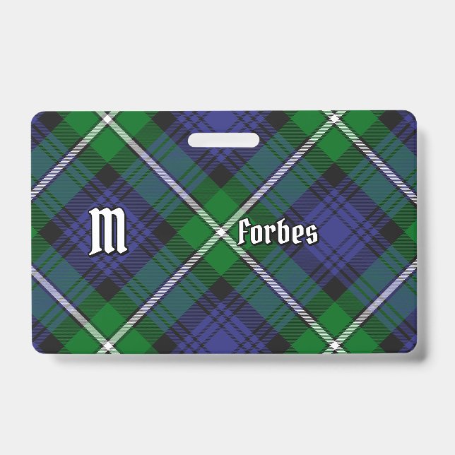 Clan Forbes Tartan Ausweis (Vorderseite)