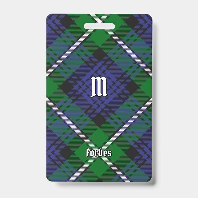 Clan Forbes Tartan Ausweis (Vorderseite)