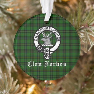 Clan Forbes Tartan et Insigne de crête 