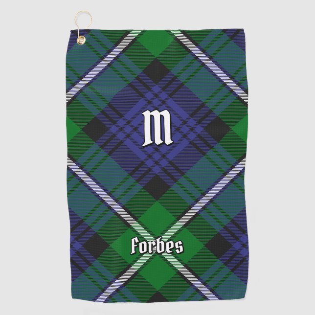 Clan Forbes Tartan Golfhandtuch (Vorderseite)