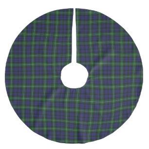 Clan Forbes Tartan Kariert Tree Skirt Polyester Weihnachtsbaumdecke
