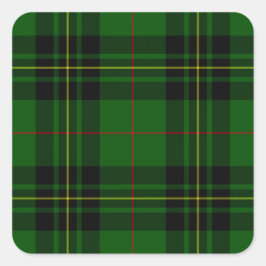 Clan Forbes Tartan Quadratischer Aufkleber