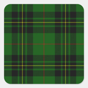 Clan Forbes Tartan Quadratischer Aufkleber