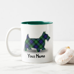 Clan Forbes Tartan Scottish Terrier Zweifarbige Tasse