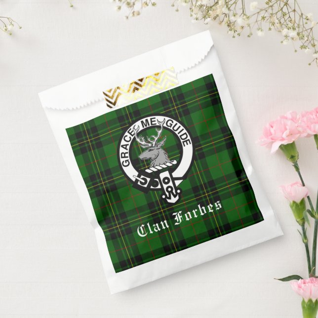 Clan Forbes Tartan und Wappen Abzeichen Geschenktütchen (Versiegelt)