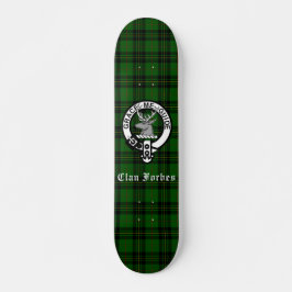 Clan Forbes Tartan und Wappen Abzeichen Skateboard