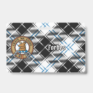 Clan Forbes Wappen über Dress Tartan Ausweis