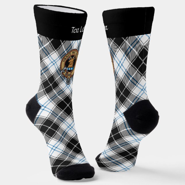 Clan Forbes Wappen über Dress Tartan Socken (Gewinkelt)