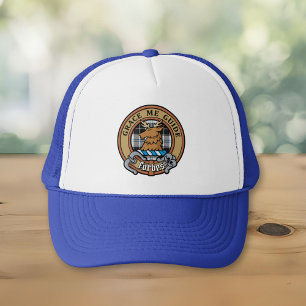 Clan Forbes Wappen über Dress Tartan Truckerkappe