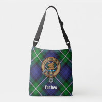 Clan Forbes Wappen über Tartan