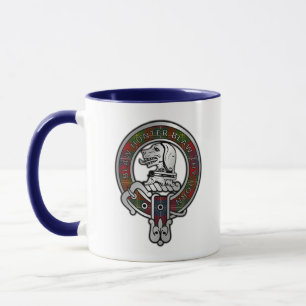 Clan Forrester / Foster Wappen & Tartan Tasse