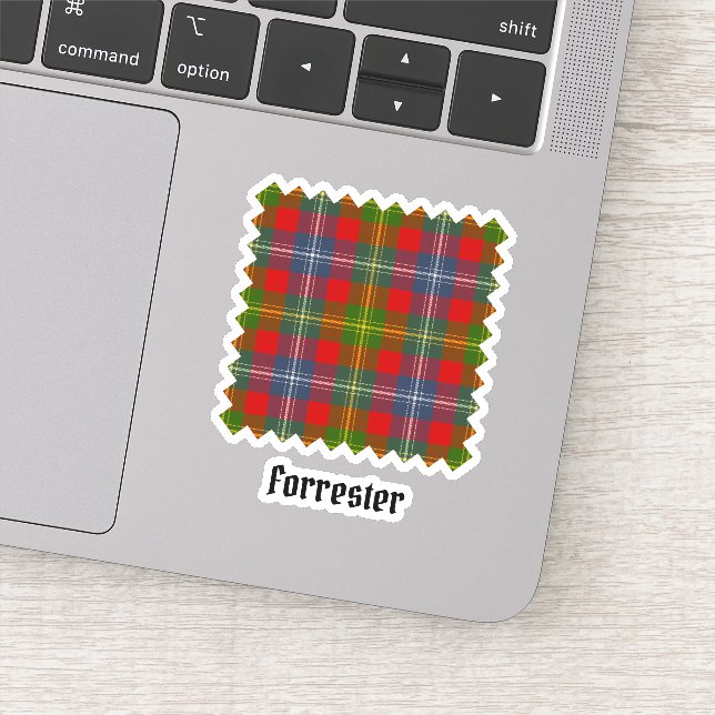 Clan Forrester Tartan Aufkleber (Detail)