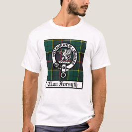 Clan Forsyth Wappen Abzeichen und Tartan T-Shirt