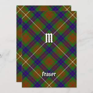 Clan Fraser Chasse Tartan Invitation