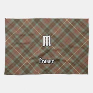 Clan Fraser Chasse Tartan Patiné Serviette de cuis
