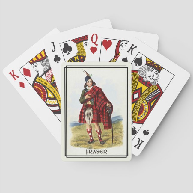 Clan Fraser Classic Schottland Spielkarten (Rückseite)
