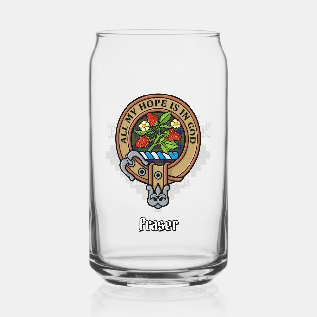 Clan Fraser Crest sur la chasse Tartan (Recto)