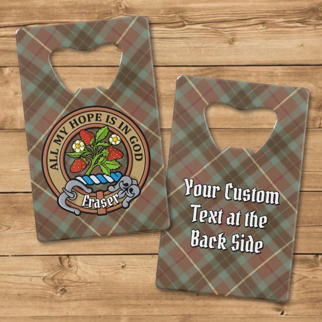 Clan Fraser Crest sur le tartare de chasse Patinée (Créateur téléchargé)