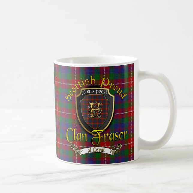 Clan Fraser de Lovat Scottish Fier Cups Mugs (Droite)