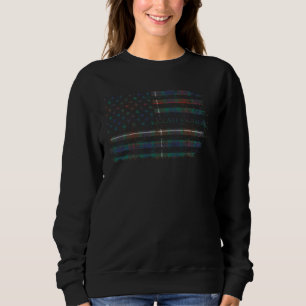 Clan Fraser Hunting Scottish tartan US flagrantoki Sweatshirt