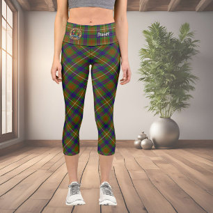 Clan Fraser Jagd auf Tartan Capri Leggings
