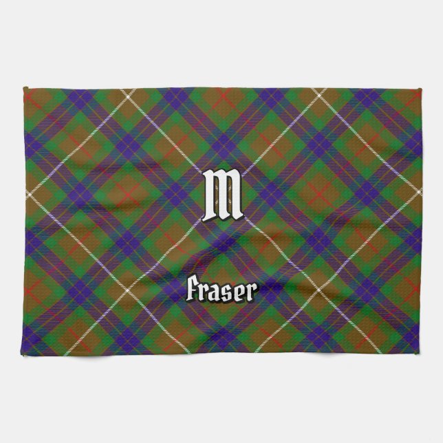 Clan Fraser Jagd Tartan Küchentuch (Horizontal)