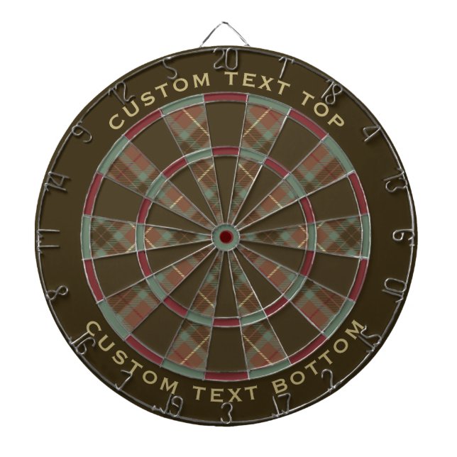 Clan Fraser Jagd Wetter Tartan Dart Board Dartscheibe (vorne)