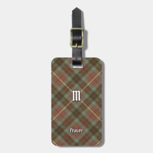 Clan Fraser Jagd Wetter Tartan Gepäckmarke Gepäckanhänger