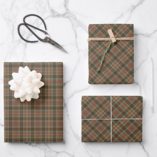 Clan Fraser Junting Tartan Geschenkpapier Set